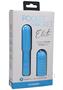 Pocket Rocket Elite Silicone Rechargeable Mini Vibrator With Removable Sleeve - Sky Blue